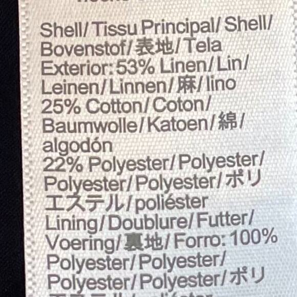 NWOT J. Crew Navy Linen Blend Kallie Pants / Trousers Straight Leg, Size 8 Tall - Picture 8 of 14